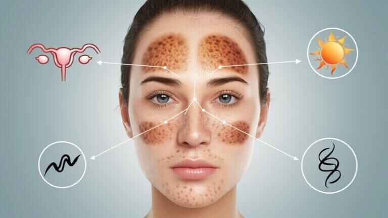 What triggers melasma?
