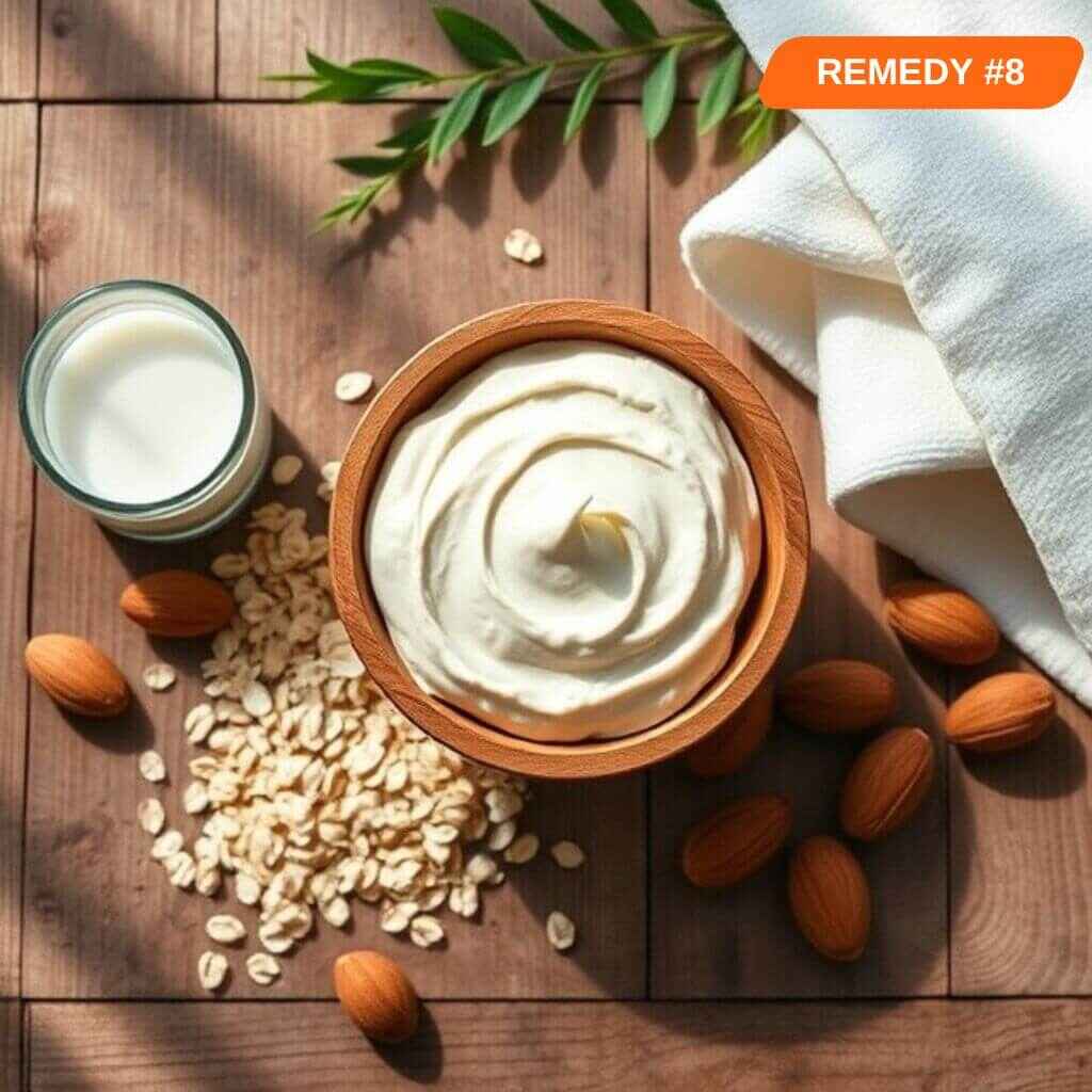 Oats and Almond face mask for glowing skin