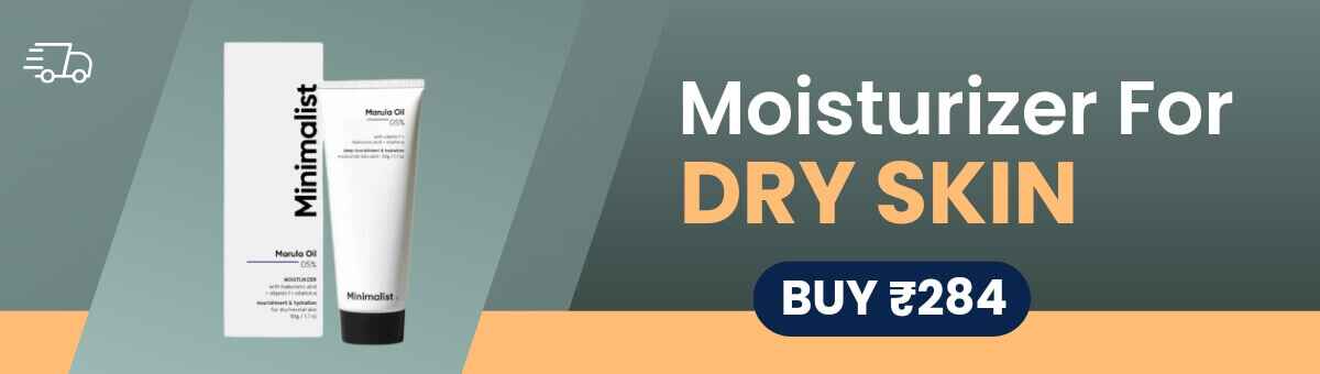 Minimalist moisturizer for dry skin