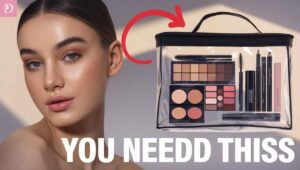 Beginner makeup kit with essential products