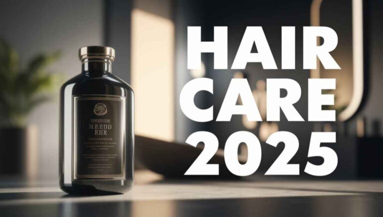 A man applying hair care products as part of the best hair care routine for men in 2025 to stop hair fall and promote hair growth.