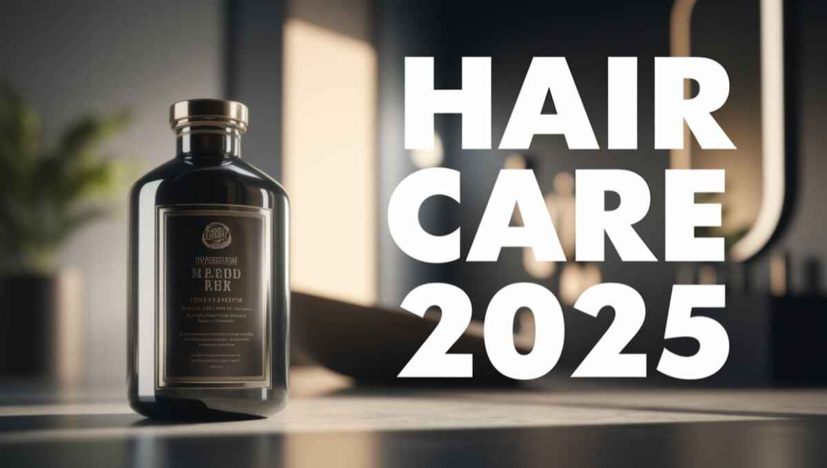 A man applying hair care products as part of the best hair care routine for men in 2025 to stop hair fall and promote hair growth.