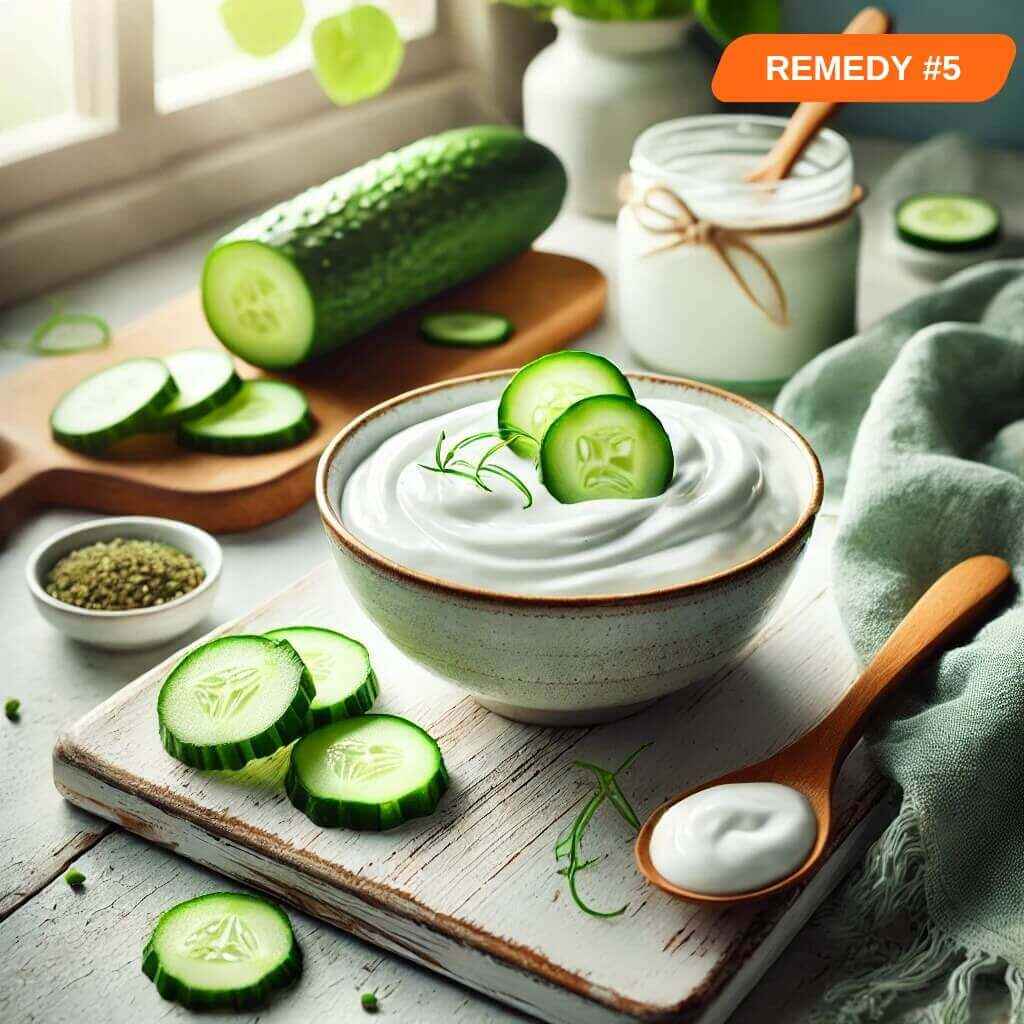 Cucumber and Yogurt Mask