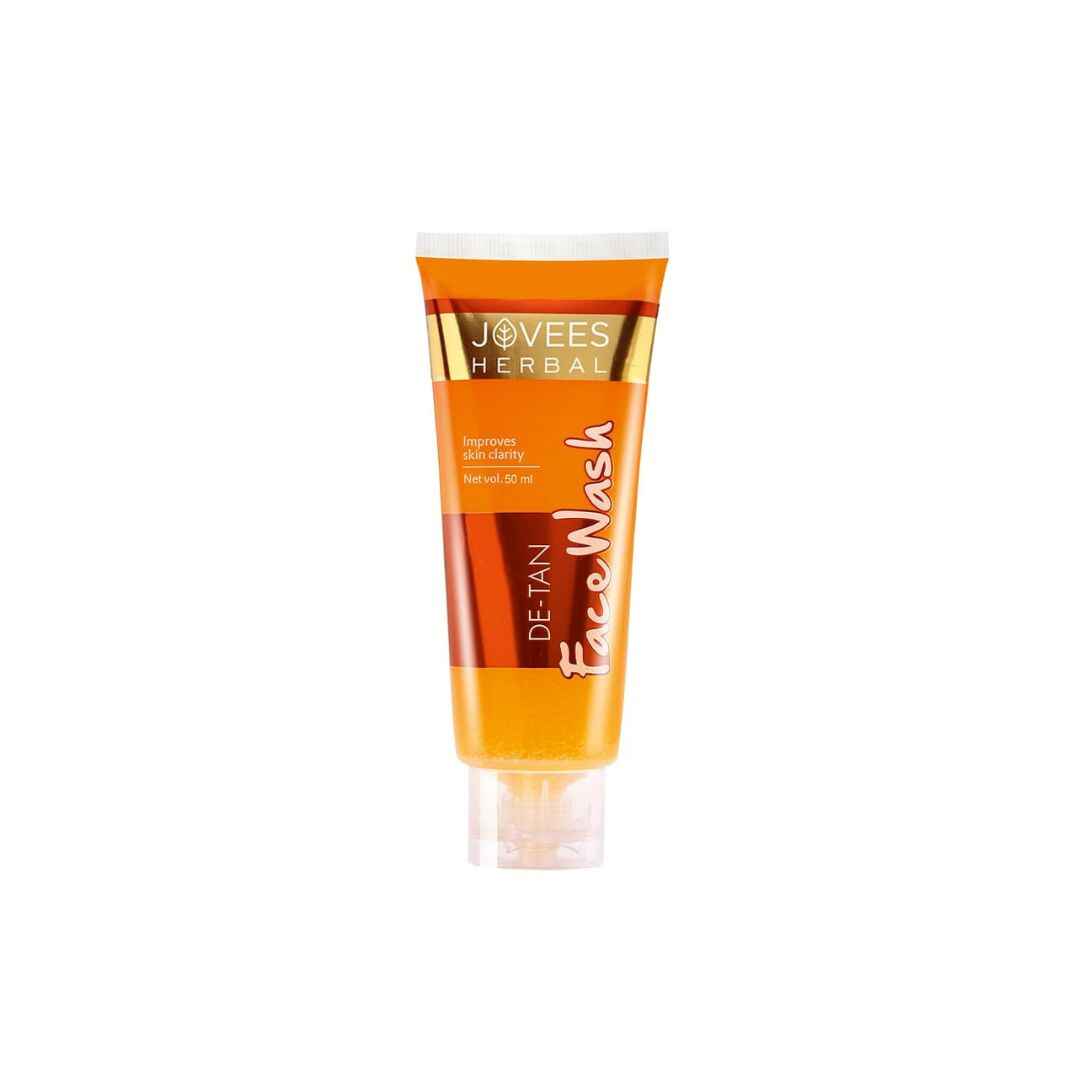 Jovees Herbal Detan Facewash with liquorice and bearberry for removing tan, brightening skin, and even tone in 2025