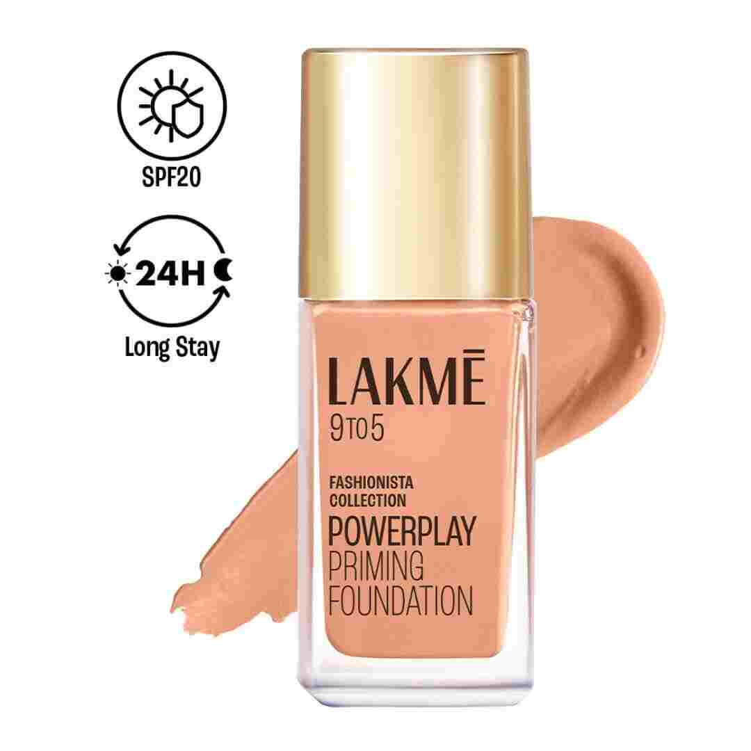 LAKMÉ 9 To 5 Primer + Matte Perfect Cover Liquid Foundation, Cool Ivory, 25ml, for All Skin Types