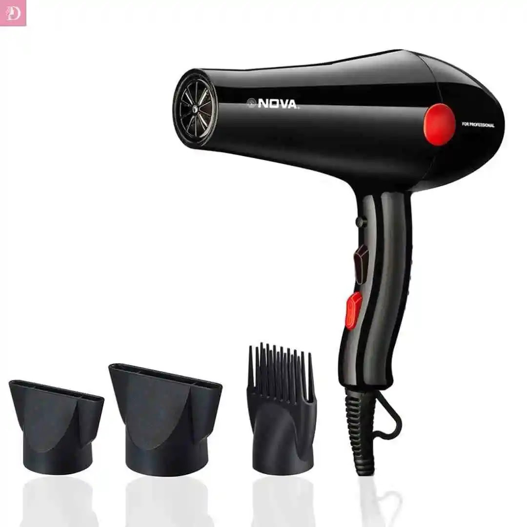 Nova NHP 8215 Hair Dryer red model with 1800W power, dual heat setting and sleek design for home styling