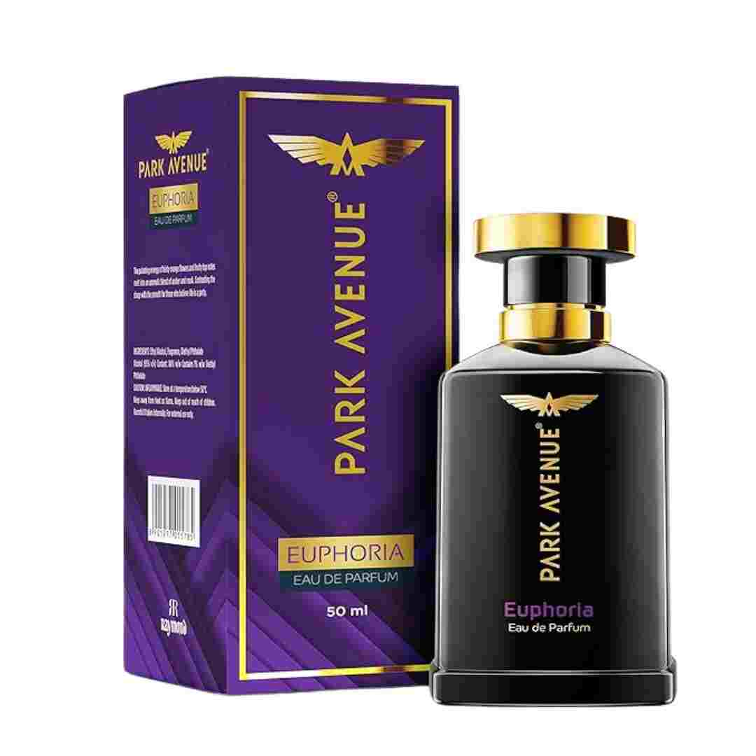 Park Avenue Euphoria Perfume for Men, 50ml – Long-lasting, amber and musky fragrance for a luxurious feel.