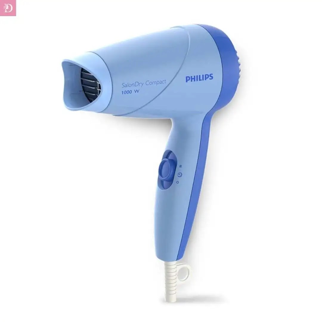 Philips HP8100/60 blue hair dryer for women with 1000W power and ThermoProtect feature