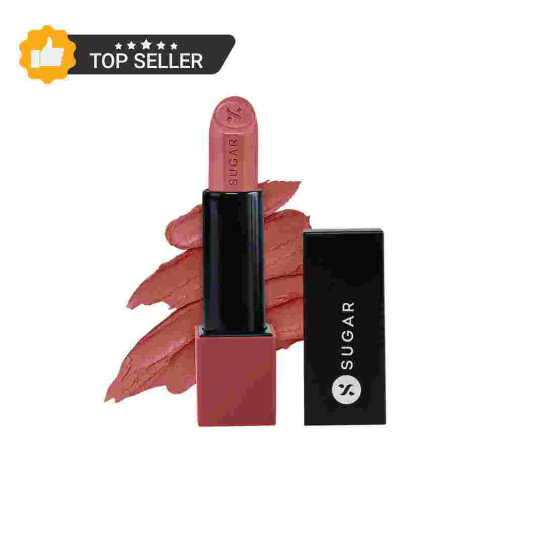 Sugar Cosmetics Glide Peptide Serum Lipstick infused with Hyaluronic Acid & Vitamin E.