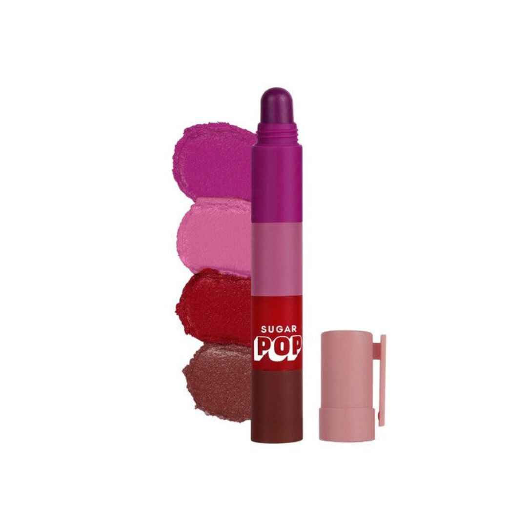 SUGAR POP 4 in 1 Lip Twist – 01 Classic SUGAR POP 4 in 1 Lip Twist - Multi-use, satin matte lipstick with castor oil for hydration and long-lasting wear
