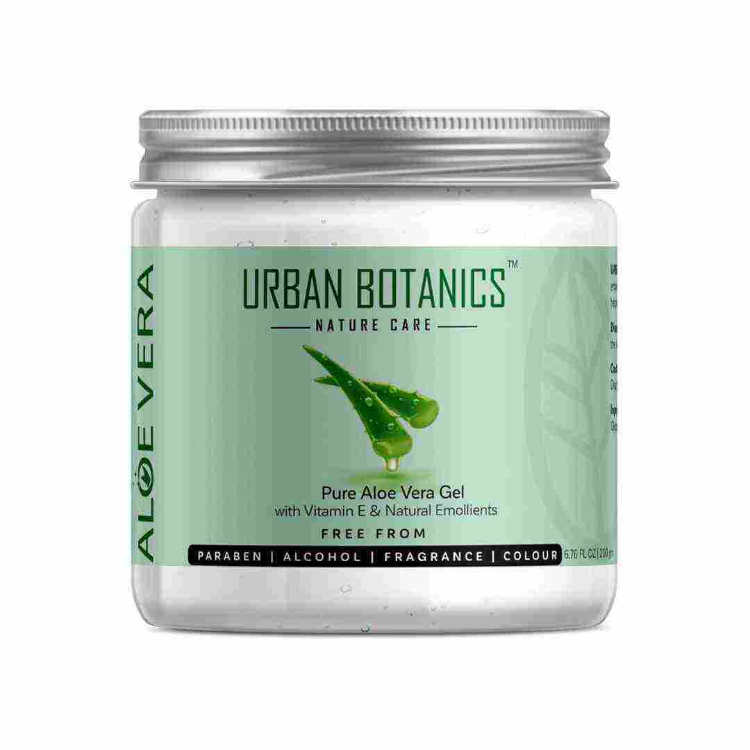 UrbanBotanics Pure Aloe Vera Gel perfect for natural skin healing and removing pimple marks in 2025.