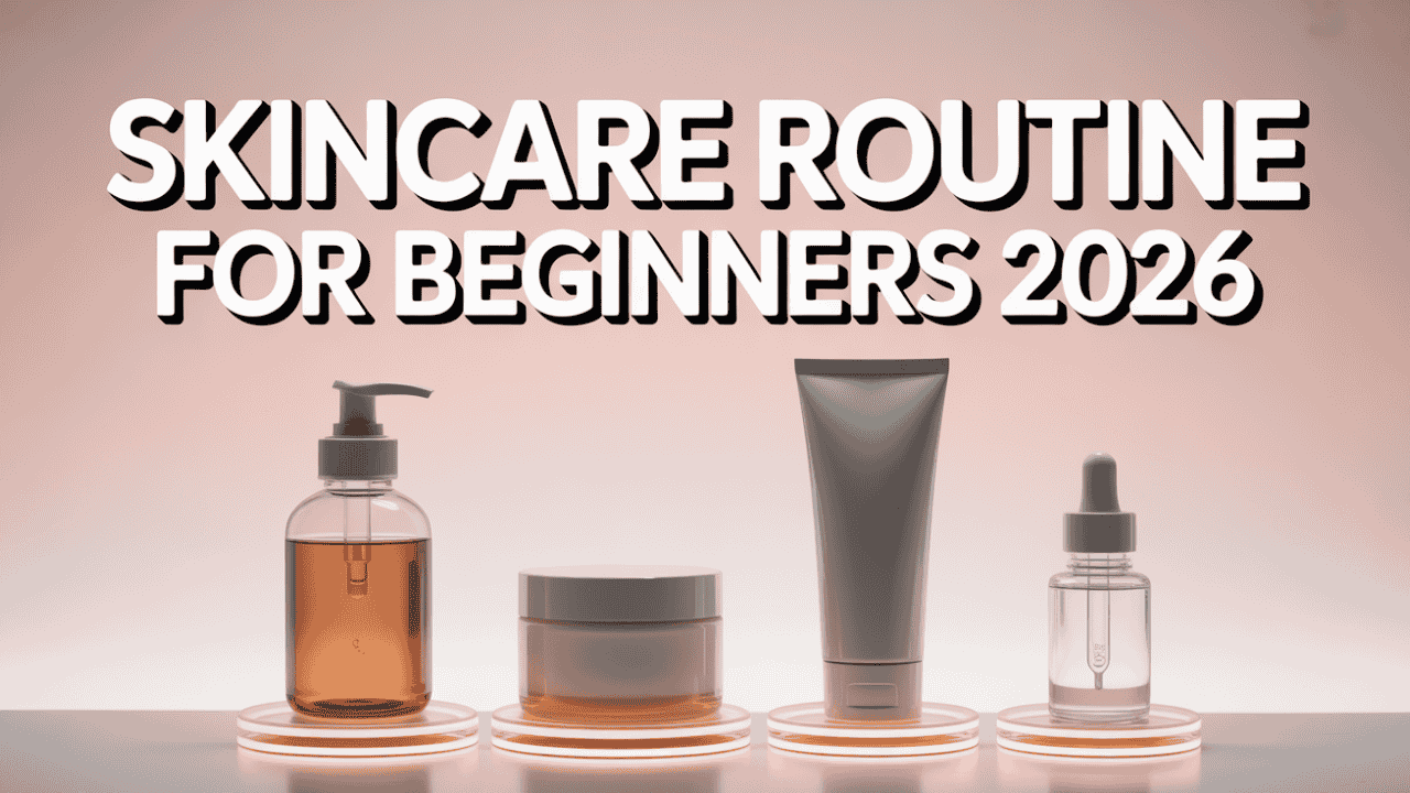 Beginner skincare routine 2026 – step-by-step guide for glowing skin, cleanser to sunscreen tips