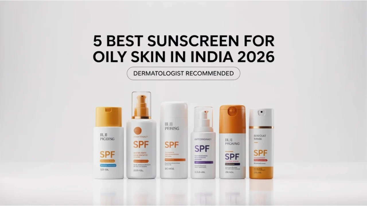Best sunscreen for oily skin in India 2026 with SPF 50 lightweight gel non greasy